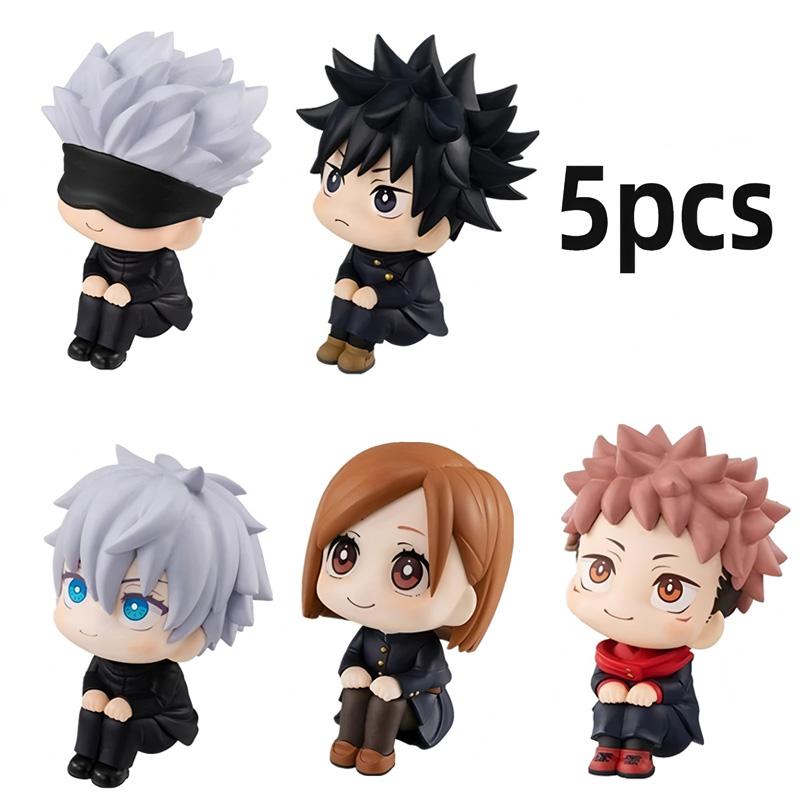 10cm Jujutsu Kaisen Anime FigureYuji Itadori Gojo Satori Fushiguro Megumi Kugisaki Kawaii Toy PVC Model Action Figure Gifts