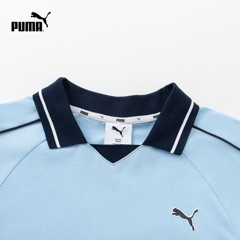 PUMA Kids' Cotton Long-Sleeve Polo T-Shirt