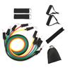 Набор латексных эспандеров для тренировок по кроссфиту, трубки для йоги, тянущая веревка, резиновый расширитель, эластичные ленты для фитнеса с сумкой