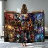 World of Warcraft Print Flannel Blanket High Quality Warm Comfortable Cover for All Seasons Perfect for Gifts Home Decor