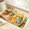 Pokemon Water Type Piplup & Friends Cute Print Non-slip Doormat Soft Floor Mat for Home Decor