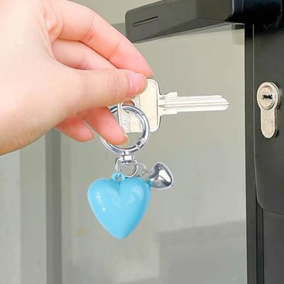 Брелок Подвеска Металлическая Пружинная Застежка Мини Глянцевая Смола Гладкий Открывается Закрывается Сердце Шарм Брелок Ключи