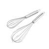 8", 10", 12" Stainless Steel Manual Egg Whisk - Multi-purpose Handheld Beater for Cream and Egg White Mixing
