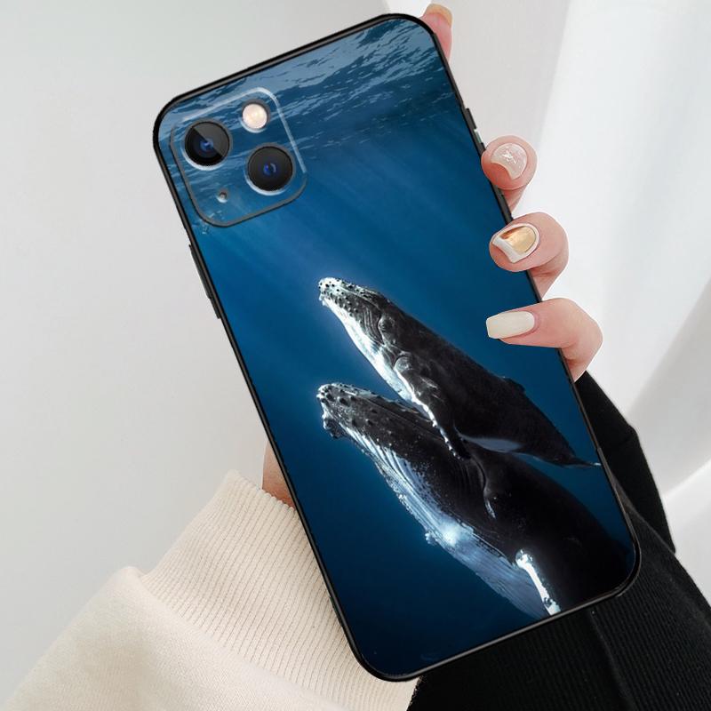 Чехол для телефона 'Океанская китовая акула и волны' для iPhone 17 Pro Max 14 13 12 11 15 16 Pro Max mini 16 15 Plus 16e 17 Air
