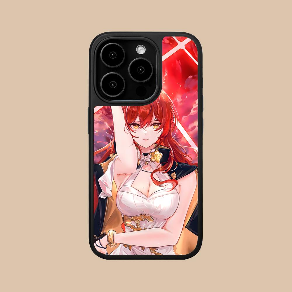 HSR Himeko Матовая поверхность Чехол для мобильного телефона для iPhone 17 16 15 14 13 12 11 Air Pro Max Plus Цветная крышка
