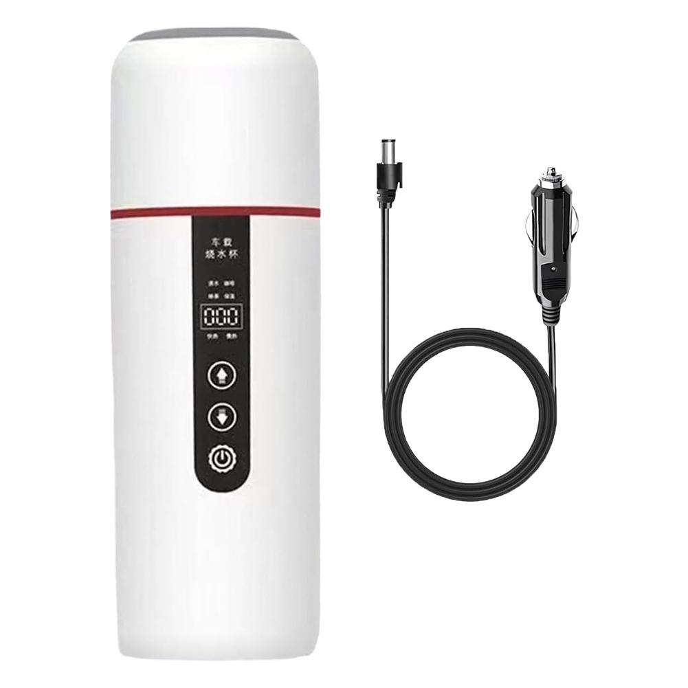 Универсальный автомобильный электрический чайник 12 В/24 В, быстрый нагрев воды, безопасное использование, автомобильное транспортное средство для грузовика, отопление H7U0