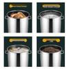 Lianmei Commercial 201 Stainless Steel Thickened Stockpot with Lid