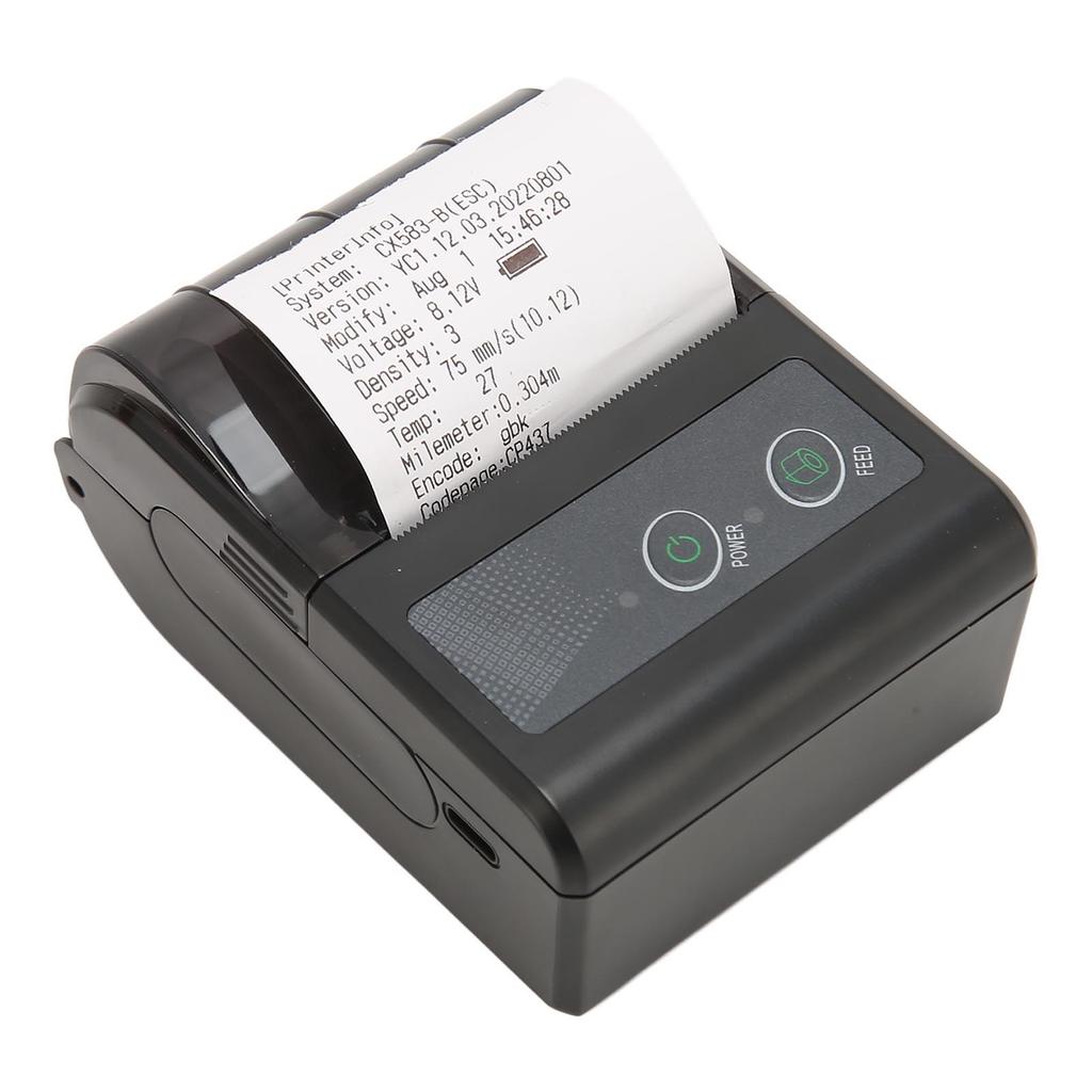 Bluetooth Receipt Printer Multipurpose Handheld Portable 58mm Mini Thermal POS Printer