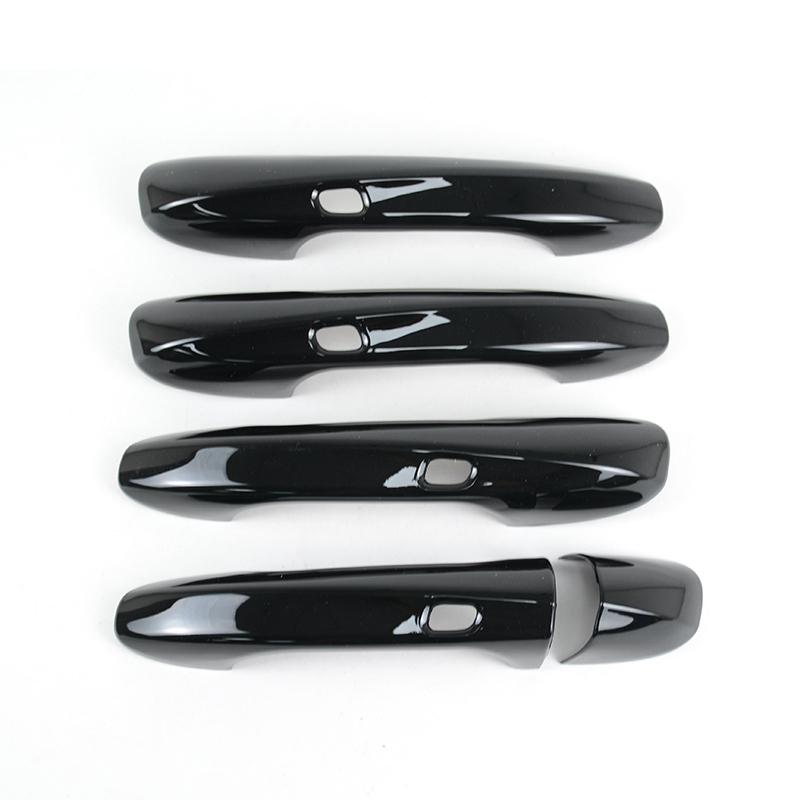 Exterior Door Handle Cover Sticker For Mercedes Benz A B C E GLC Class W177 W247 W205 W213 X253 LHD Carbon Color Car Accessories