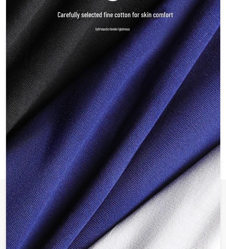 Легкий мужской хлопковый топ с круглым вырезом — удобное, дышащее, однотонное базовое нижнее белье на осень.