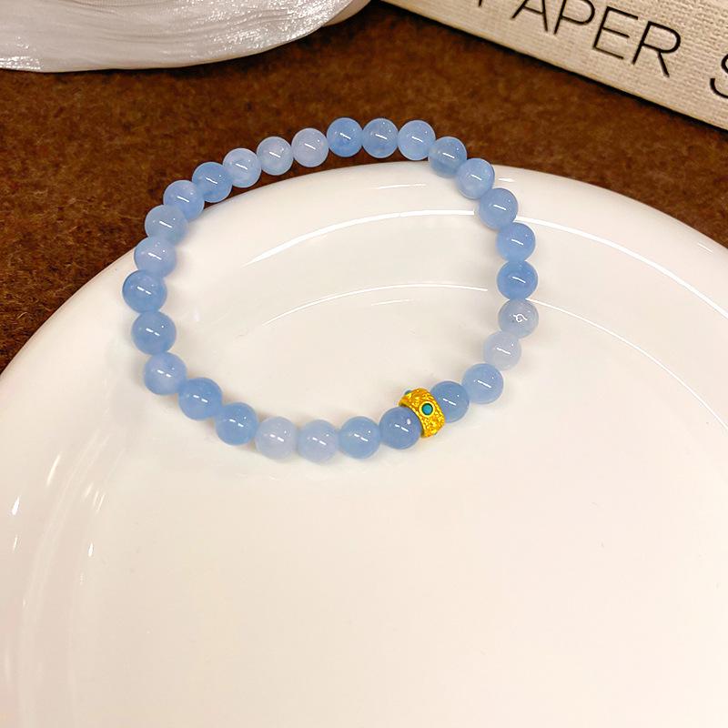 Женский роскошный браслет из натурального камня с бусинами, лидер продаж 2024 года - этнический китайский стиль