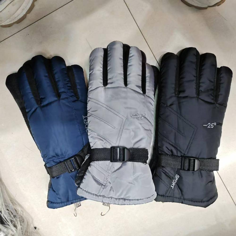 Мужские термоперчатки для улицы, лыжные, мотоциклетные, для езды на электромобиле, велосипедные, флисовые, более толстые