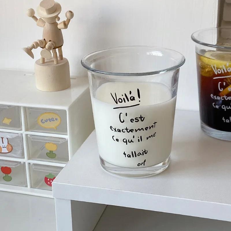 350 мл Домашняя Ежедневная чашка для воды Кафе Американская чашка для латте со льдом Напиток Сок Холодный напиток Простая классическая прозрачная стеклянная чашка