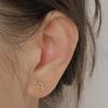 Серьги-гвоздики Love, женственность, простые серьги-сердечки в стиле ниши