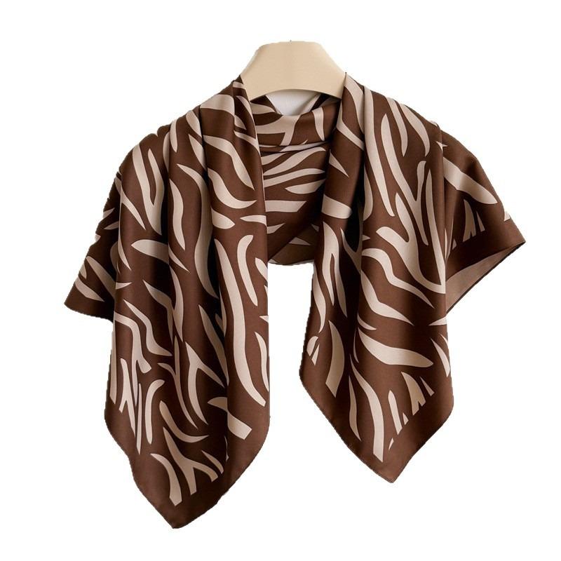Vintage Twill Printed Square Scarf For Women Fashion
