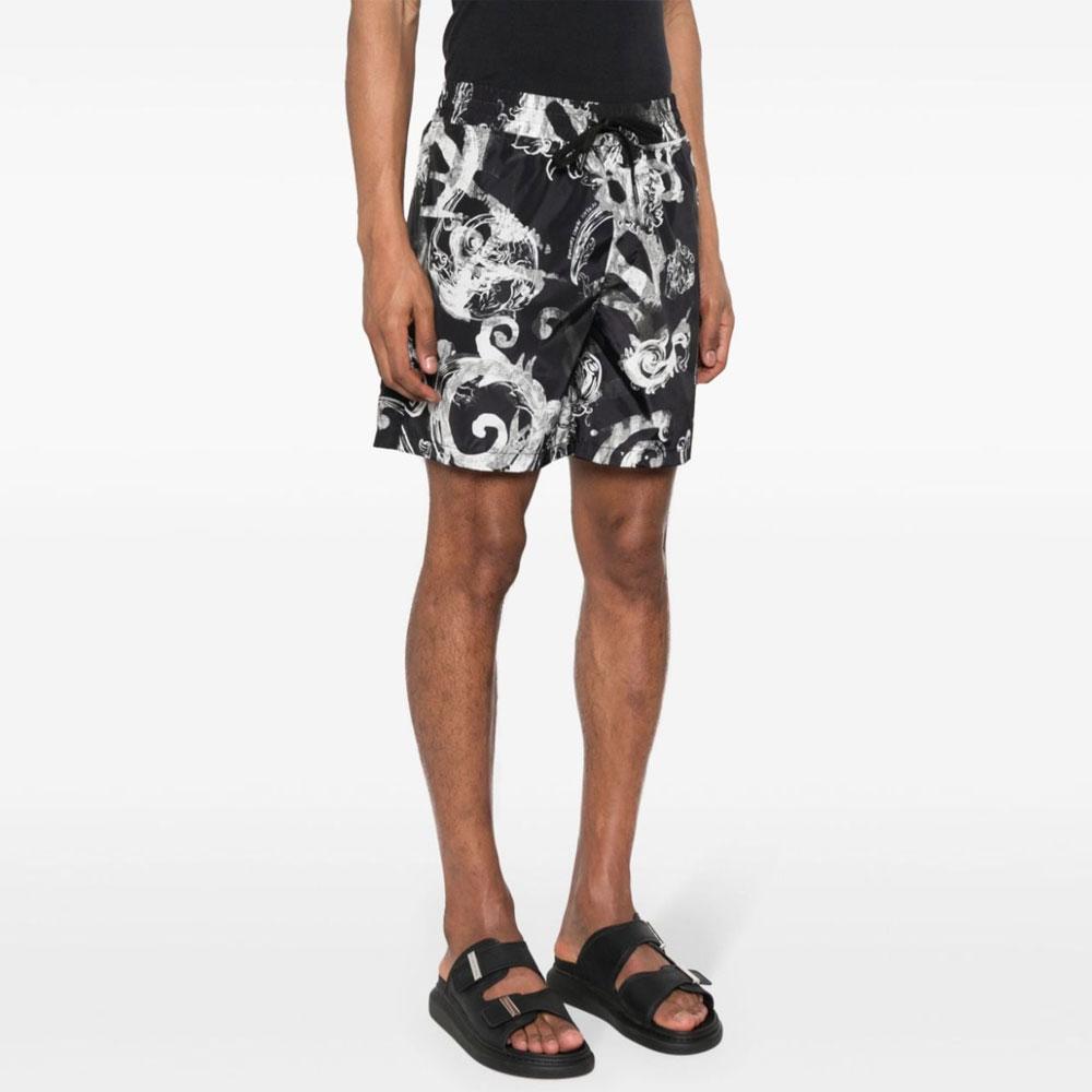 VERSACE JEANS COUTURE Print Drawstring Shorts 76GAD115-CQS85-899