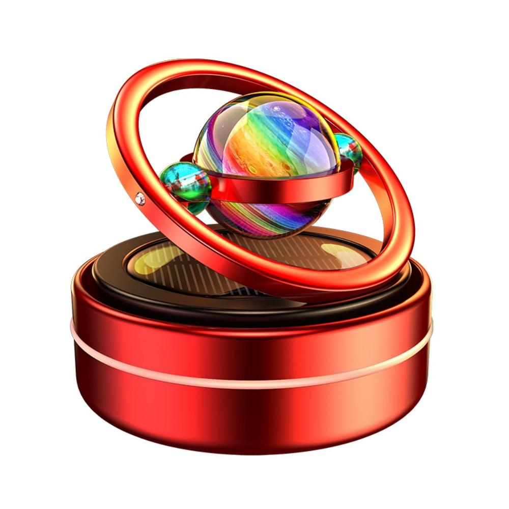 Автомобильный освежитель воздуха, межзвездное солнечное кольцо, вращающиеся украшения для ароматерапии, приборная панель, диффузор для духов, автоаксессуары, интерьер автомобиля, декор