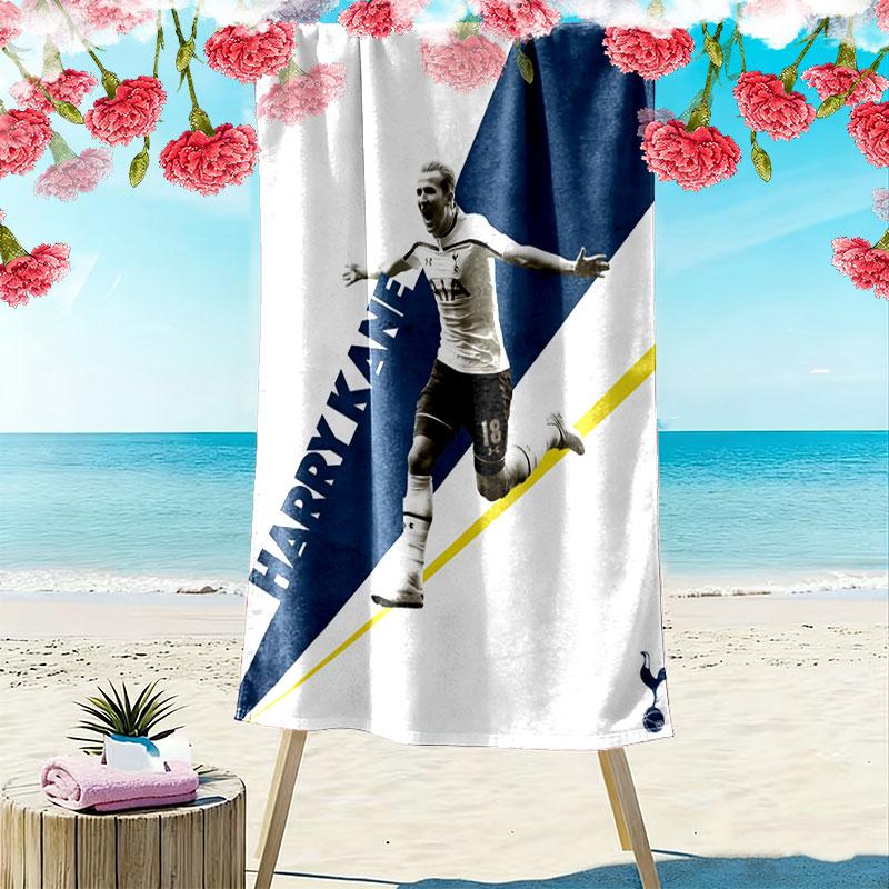 Harry Kane Star Beach Towel, Large Soft Quick Dry Towel for Beach Camping Swimming