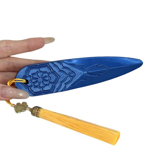 Anime Cosplay Dart Women Costume Dart Prop with Tassels 3D Printed Anime Idol Troupe Accessories for Halloween Costume Party Photography