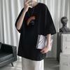 2024 Новая футболка с короткими рукавами для мужчин Ins Fashion Brand Европейский и американский стиль хип-хоп круглый вырез нижняя рубашка верхняя летняя