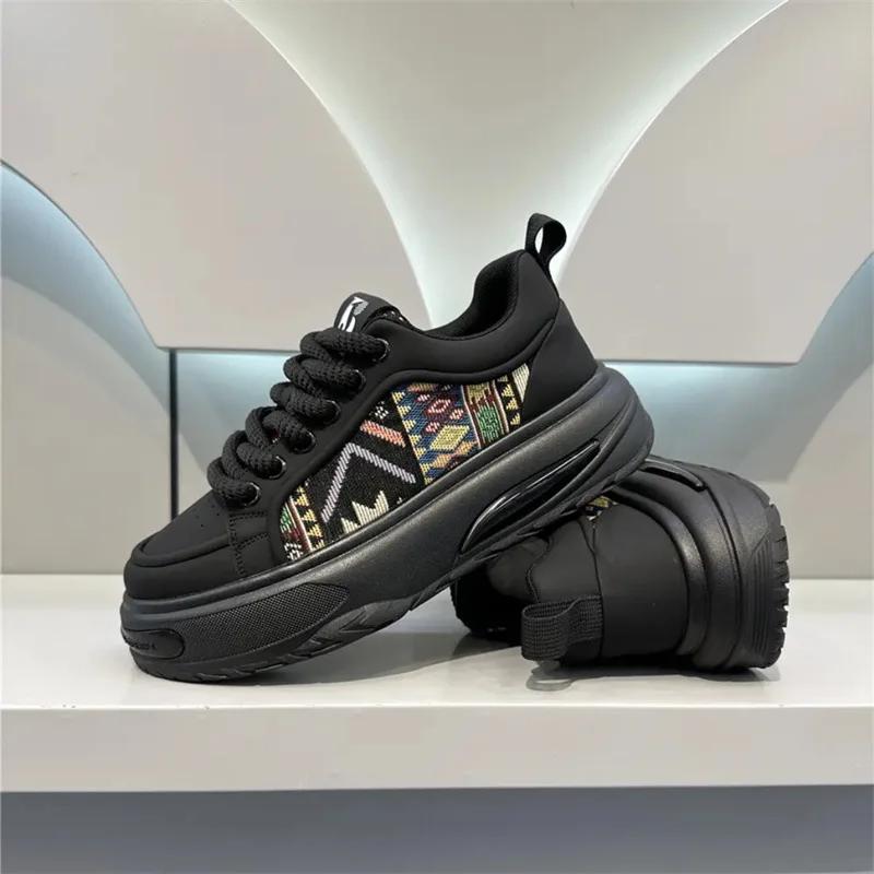 Spring Autumn New Classic Men's Shoes Thick Soled Height Increasing Casual Shoes for Youth Outdoor Running Sports Shoes Sneakers