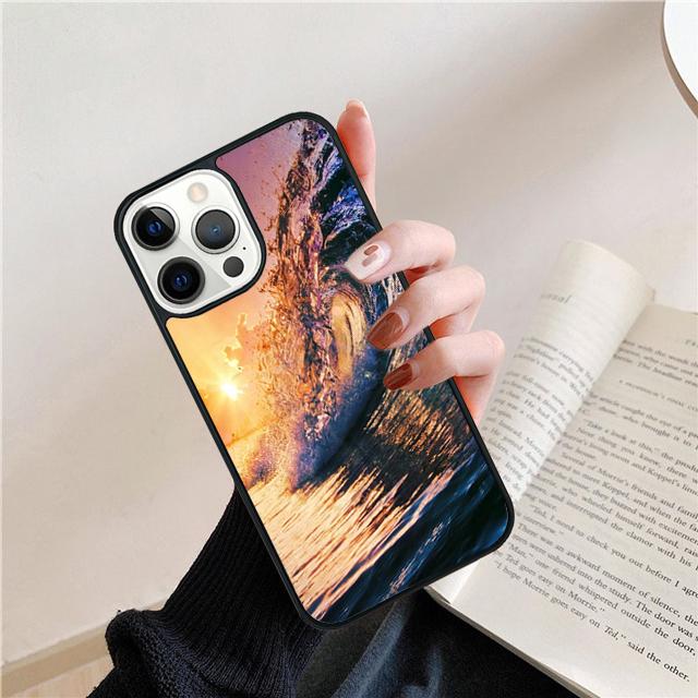 Летний пляжный чехол для телефона с изображением доски для серфинга для iPhone 17 Air 15 16 Pro Max 14 13 12 11 Pro Max Plus Coque
