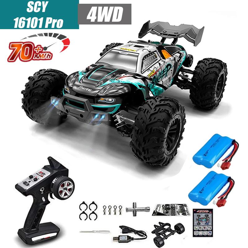 Scy16101 pro Высокоскоростная RC Машинка Бесколлекторная 4WD Внедорожник Дрифт Машина на Радиоуправлении 1:16 профессиональных гоночных автомобилей против SG116MAX Wltoys