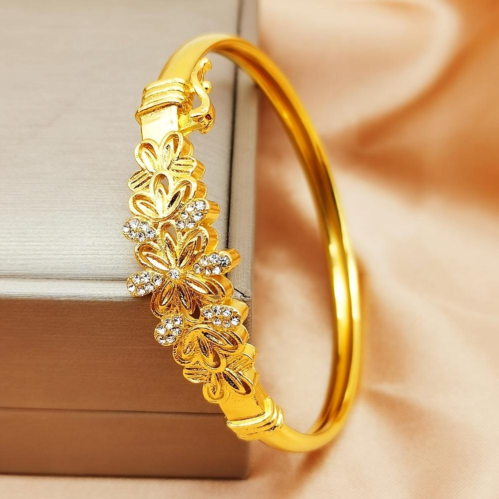 1A fashionable youth bracelet with inlaid shiny cubic synthetic diamonds, anti-fall design, youth style