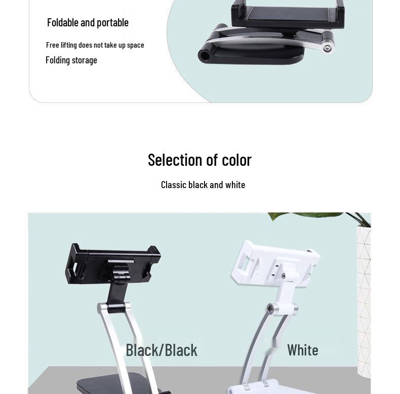 Adjustable Tablet & Phone Stand for 4-15 Inch Devices - Ideal for iPad & Live Streaming