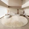 Ковры кремового стиля для спальни, пушистый мягкий прикроватный коврик, легкая роскошь, украшение гостиной, круглый ковер, домашний толстый плюшевый коврик для пола