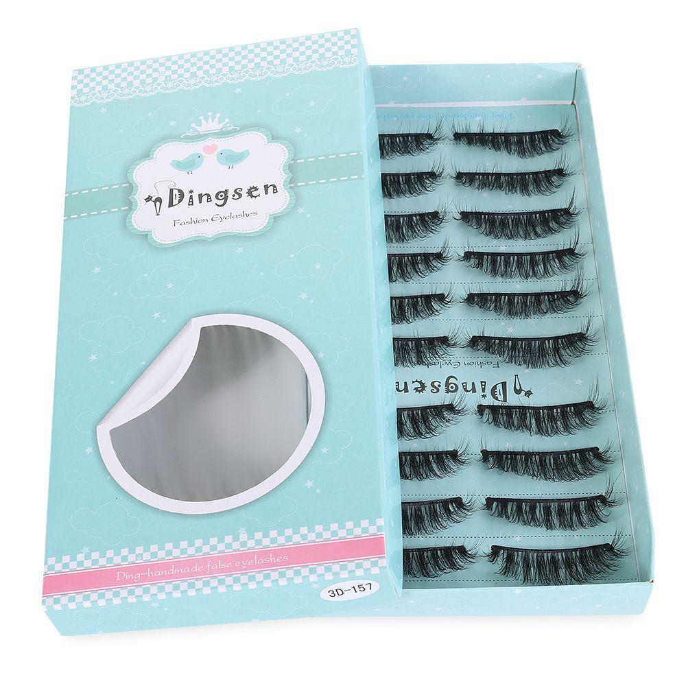 Pure Hanmdade Super Soft False Eyelashes Lash Extension Tools Natural Long 3D Faux Mink Hair