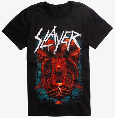 Футболка Slayer SKULL GOAT Хэви-метал группа НОВАЯ Лицензированная и Официальная Унисекс Футболка