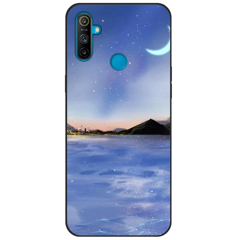 Чехол-бампер для Realme C3, мягкий силикон TPU, задняя крышка с рисунком, для OPPO Realme C3 RMX2020 C 3 RealmeC3, мультяшный чехол для телефона Funda