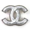 Отличная Брошь Знак COCO Серебристая Женская B25C Б/у