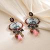Luxury Design Art Style Geometric Resin Earrings for Women Ladies Vintage Classic Exaggerated Pendant Earrings Jewelry Wholesale