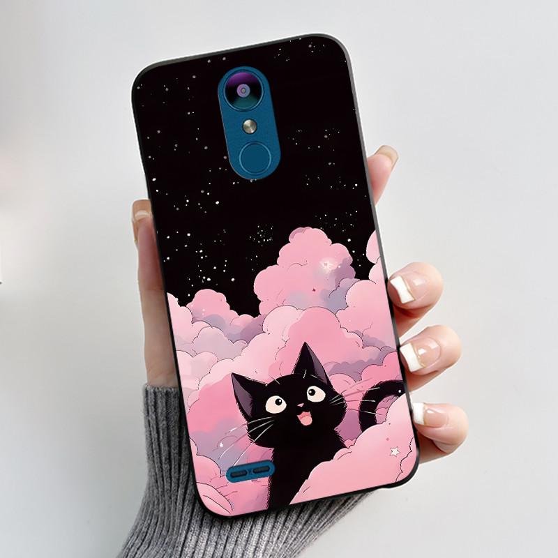 Чехол для LG K8 (2018)/Мягкий силиконовый черный чехол LG K9 2018 Вирусный стиль Рисунок Мультяшная панда, Король драконов Чехол для LG K8 K9 2018
