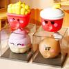 Stress Relief Fast Food Toy Bubble Popping Cartoon Hamburger French Fries Drumstick Ice Cream Cola Squeeze Toy Office Worker