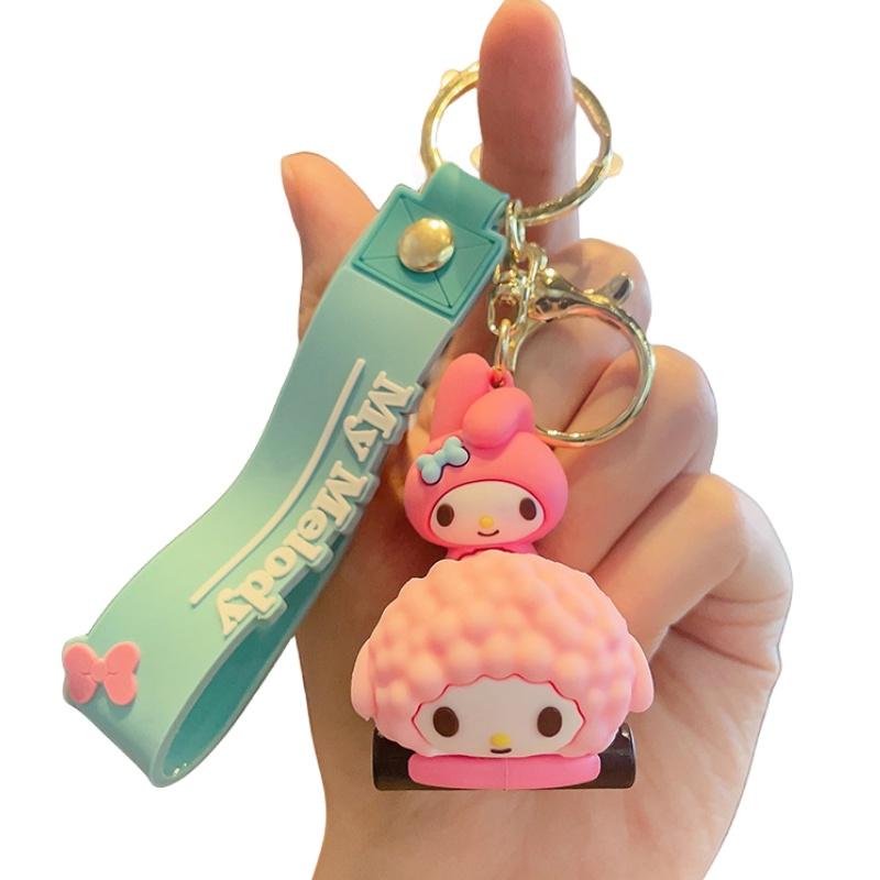 Милый мультяшный Sanrio Брелок для ключей автомобиля Подвеска для сумки Креативное украшение для автомобилей Карточка с тигром Jg-1083