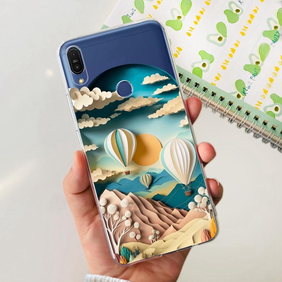 Красивый чехол с принтом для Asus ZenFone Max Pro (М1) Мягкий силиконовый чехол из ТПУ ZB602KL ZB601KL для телефонов Asus X00TD X00TDB