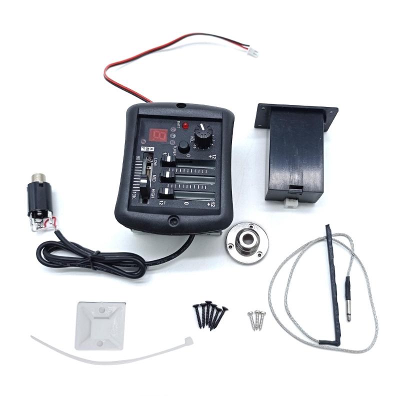 3-полосный предусилитель-эквалайзер-тюнер, пьезо-звукосниматель, звукосниматели для акустической гитары, пьезо-звукосниматель для акустических гитар