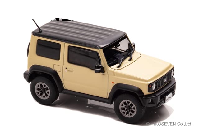 CARNEL Suzuki Jimny Sierra JC 2018 Chiffon Ivory Roof Готовый продукт 1/43 (JB74W) Металлик/Черный