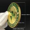 Horseshoe Clover and Elephant Lucky Coin Fortuna in Aeternum 777 Commemorative Coin in Capsule Green Matte Token Collectibles