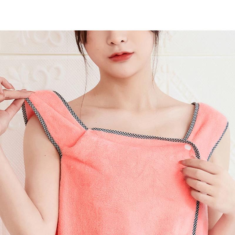 Банные полотенца можно использовать для впитывания воды и предотвращения выпадения волос.. Взрослые домашние купальные халаты из кораллового флиса плюс хлопковые мягкие полотенца