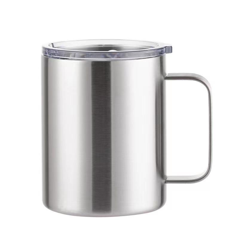 360ML Thermos Cup 314 Stainless Steel Office Vehicle Business Use Portable Handle Coffee Mug Men's and Women's Thermos Cup