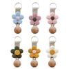 Stylish Flower Hat Clip Portable Caps Holder Unisex Accessory Travel Hat Clip Suitable for Backpacks and Handbags