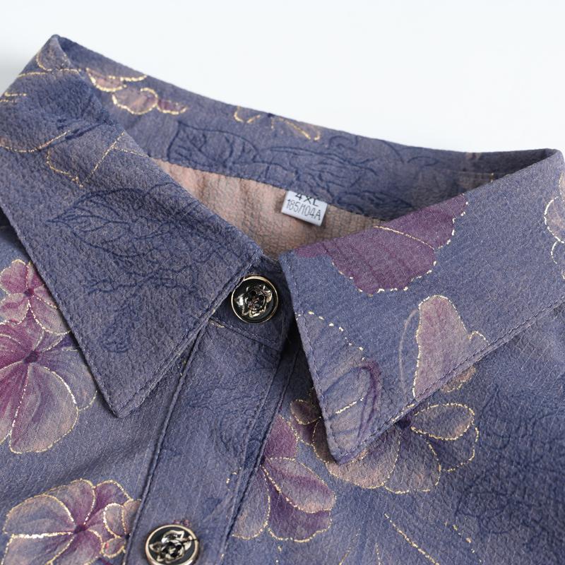 Элегантные рубашки оверсайз для женщин, топ с длинными рукавами, свободные женские блузки больших размеров, винтажная женская одежда среднего возраста