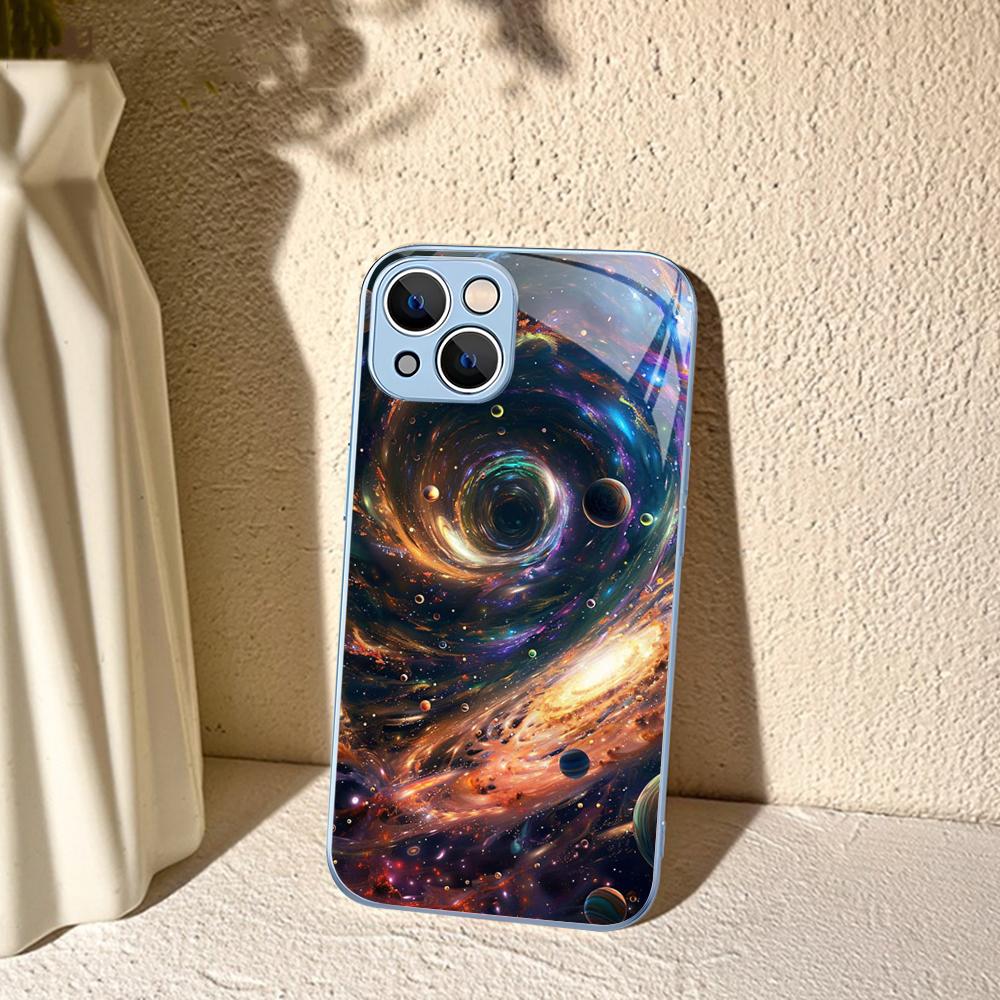 Чехол для телефона 'Космическая Вселенная Галактика' для iPhone 14 13 12 Mini 11 Pro XS Max X XR 14 Plus Защитное стекло