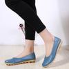 Fashion Flats For Women Comfortable Genuine Leather Flat Shoes Woman Slipony Loafers Ballet Shoes Female Moccasins Big Size 35-44