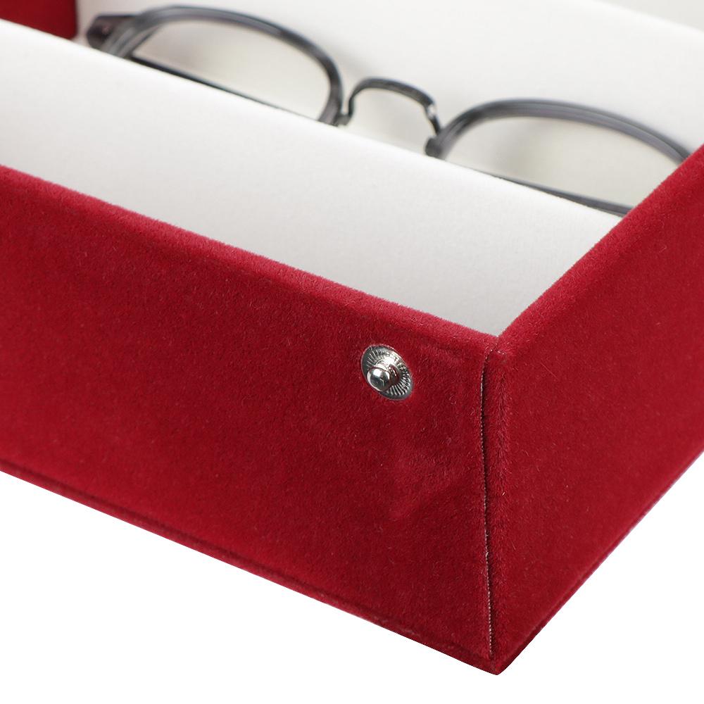 Большой вместительный домашний контейнер для хранения очков, ящик для хранения очков, 8 слотов, пыленепроницаемый, для укладки, для уборки, дисплей для хранения очков