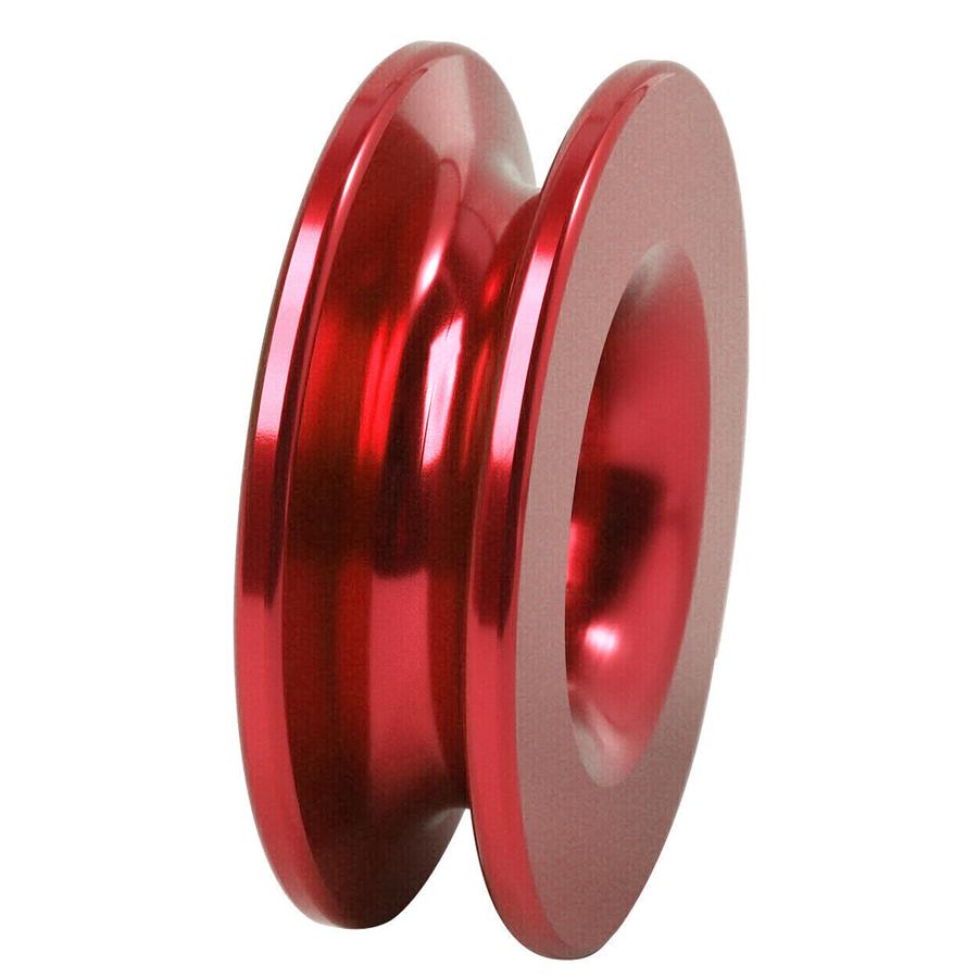 Red Recovery Tow Snatch Ring Pulley Strap Soft Shackle Winch Rope Block Off Road